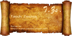 Tasch Zsuzsa névjegykártya