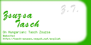 zsuzsa tasch business card